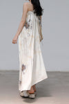 MUTEDANCE Irregular Silk Dress MD22SS21 Floral Dyed Grey PM25
